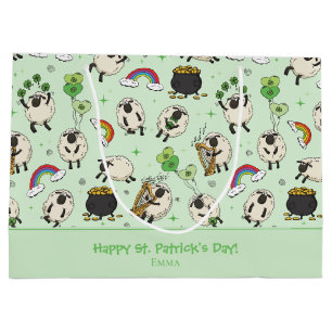 Gröna St. Patricks Day Får & Shamrocks Barn