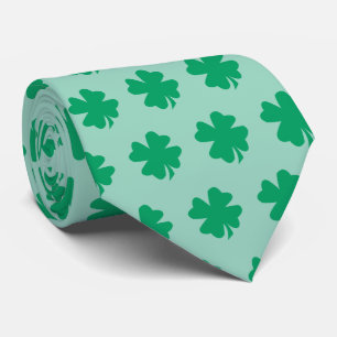 Gröna St Patrick's Day Shamrock Blad Present Förmå Slips
