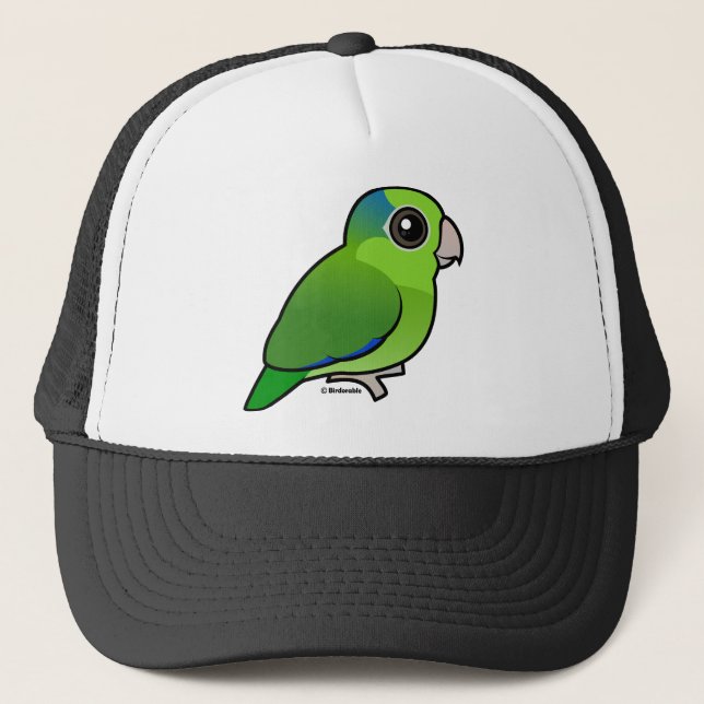 Gröna Stillahavs- Parrotlet Truckerkeps (Framsida)
