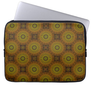 Gröna stjärnor laptop sleeve