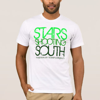 Gröna stjärnor som söder skjuter t-shirt