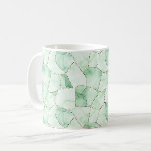Gröna stygn kaffemugg