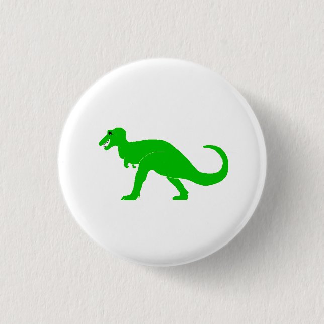 Gröna T-Rex Knapp (Framsida)