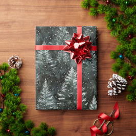 Gröna Tallar Jul Presentpapper