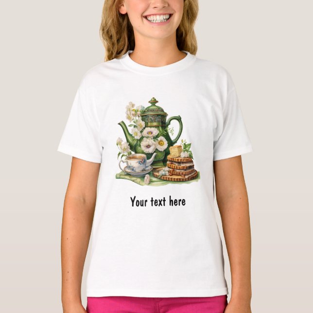 Gröna tekannor t shirt (Framsida)