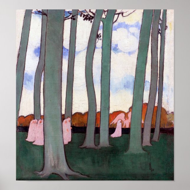 Gröna träd, Maurice Denis Poster (Framsidan)