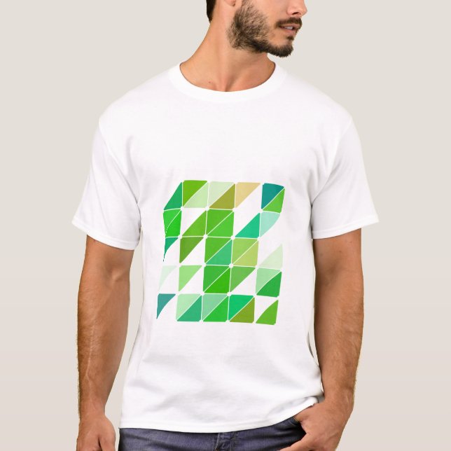 Gröna trianglar tee (Framsida)