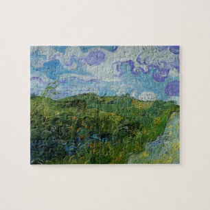 Gröna vetefält av Vincent van Gogh Pussel