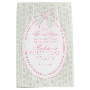 Gröna Vintage Eleganta Blommiga Födelsedagsfestpre