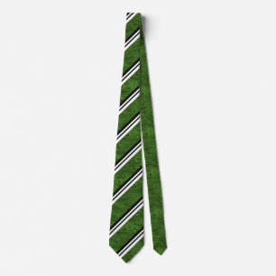 Gröna vit-/svartrandmanar Ties för formgivare Slips
