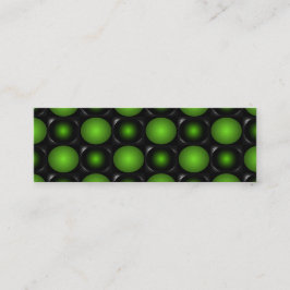 Grönaktig designgrönt för schackbräde 3D Mini Visitkort