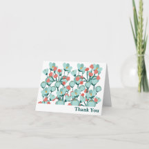 Grönblå blomstergivare personlig brevpapper tackko