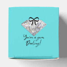 Grönblå & Diamant Tacksamhetskort Presentaskar