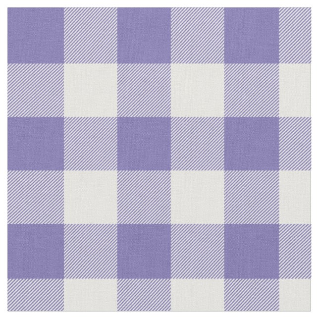 Grönblå och vit gingham-karotröja tyg (Närbild)