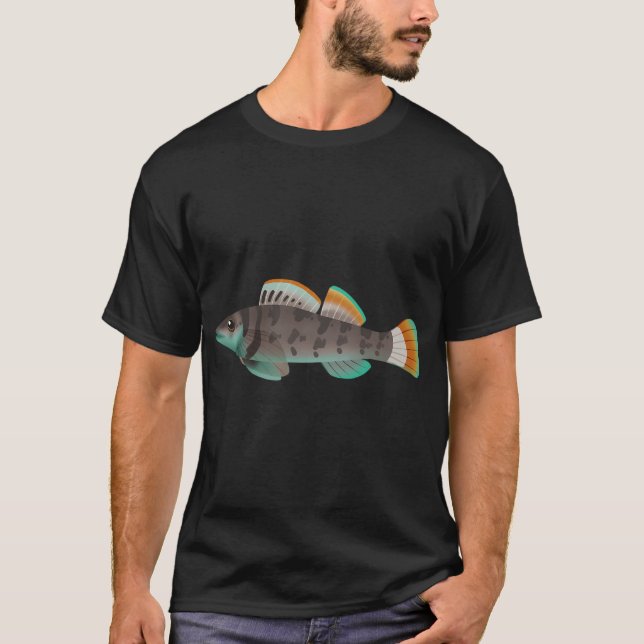 Grönbröstad Darter (E. jordani) T Shirt (Framsida)