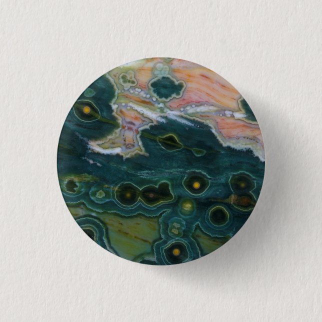 Grönfläckig Ocean Jasper Knapp (Framsida)
