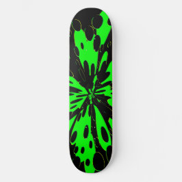 GrönFluo Old School Skateboard Bräda 18 Cm
