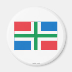 Groningen flagga magnet