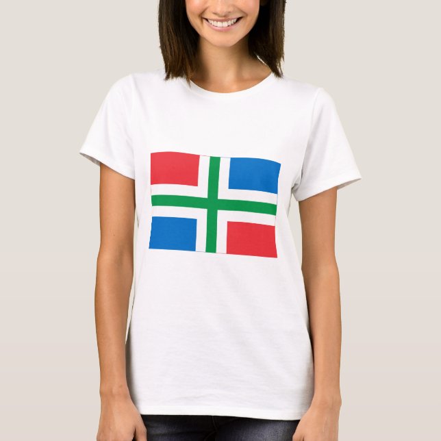 Groningen flagga t-shirt (Framsida)