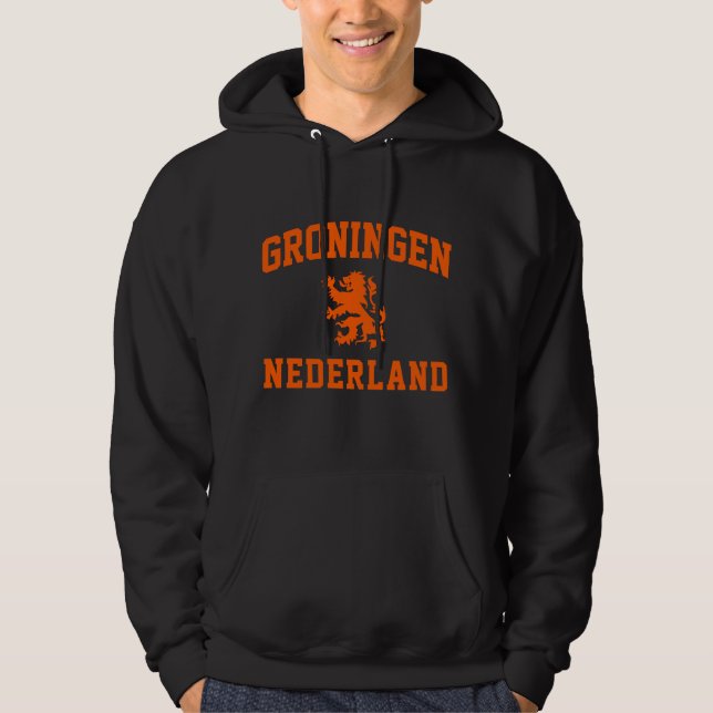 Groningen Nederländerna Hoodie (Framsida)