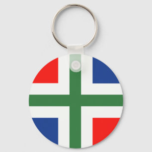 Groningse vlag sleutelhanger nyckelring
