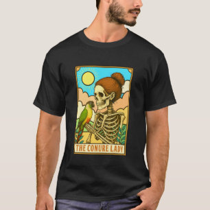 Grönkindad Conure Papegoja Älskare The Conure Lady T Shirt