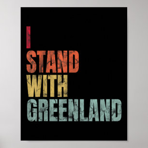 Grönland Älskare I står med Grönland Poster
