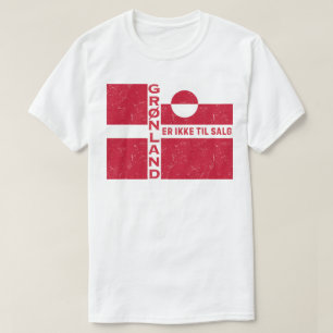 Grönland är inte till salu flagga t shirt