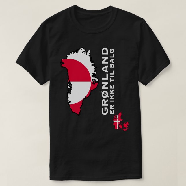 Grönland Är Inte Till Salu M T Shirt (Design framsida)