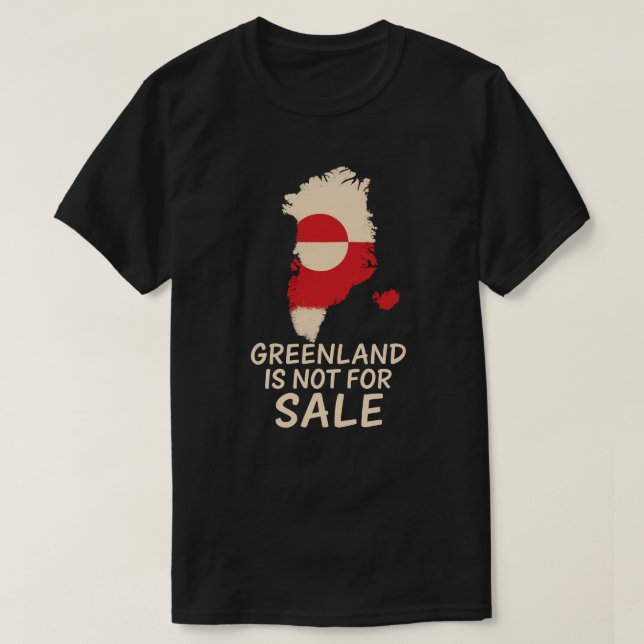 GRÖNLAND ÄR INTE TILL SALU T SHIRT (Design framsida)