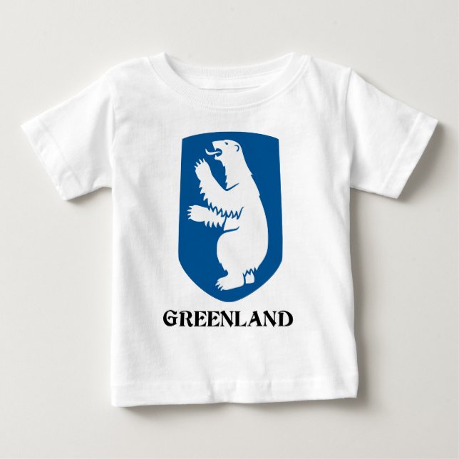 GRÖNLAND - emblem/symbol/vapensköld/flagga Tee (Framsida)