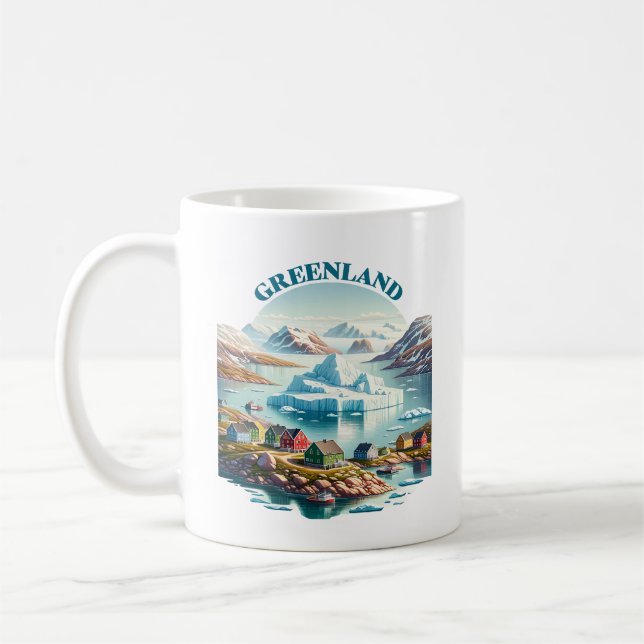 Grönland fjord kaffemugg (Vänster)