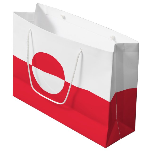 Grönland flagga (Framsidan Vinklad)