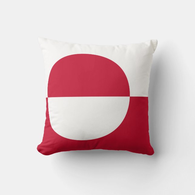 Grönland Flagga American MoJo Pillow Kudde (Framsida)