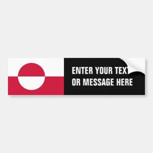 Grönland Flagga Bildekal