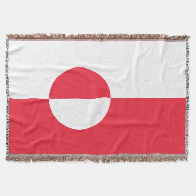 Grönland flagga filt (Framsidan)