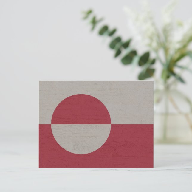 Grönland Flagga Helg Vykort (Stående Fram)