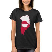 Grönland- flagga i land T-Shirt