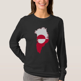 Grönland- flagga i land T-Shirt