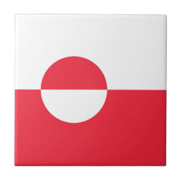 Grönland flagga kakelplatta