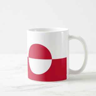 Grönland Flagga keramisk Mugg