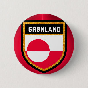 Grönland Flagga Knapp