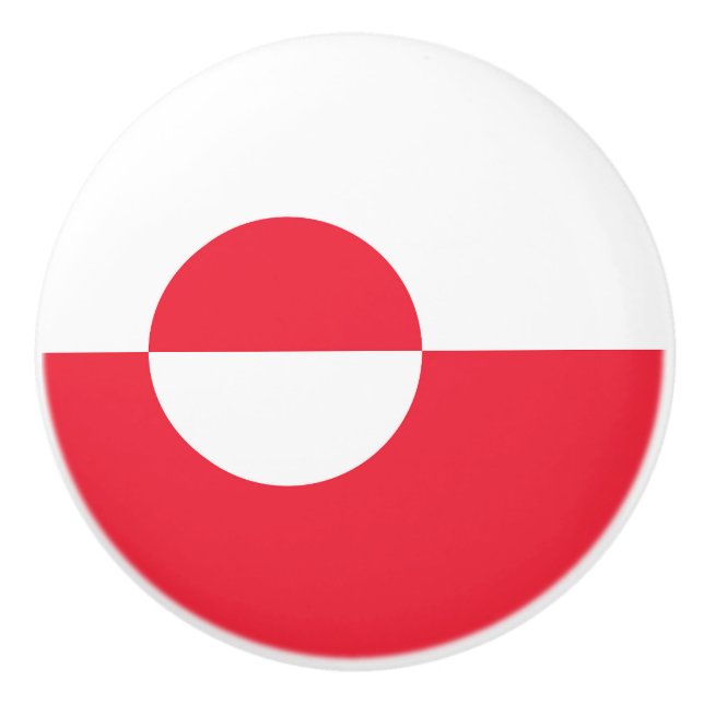 Grönland flagga knopp (Framsidan)