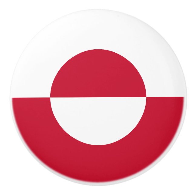 Grönland Flagga Knopp (Framsidan)