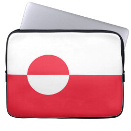 Grönland flagga laptop fodral