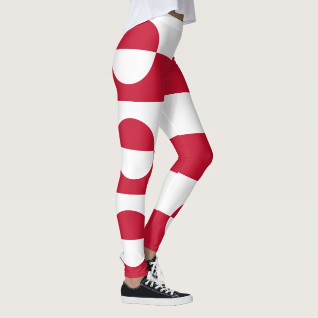 Grönland Flagga Leggings (Höger)