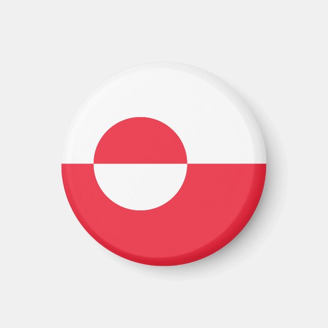 Grönland flagga magnet (Framsidan)
