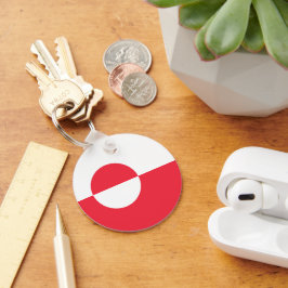 Grönland flagga nyckelring