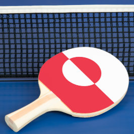 Grönland flagga pingisracket