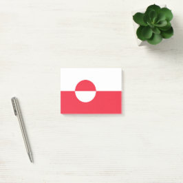 Grönland flagga post-it block